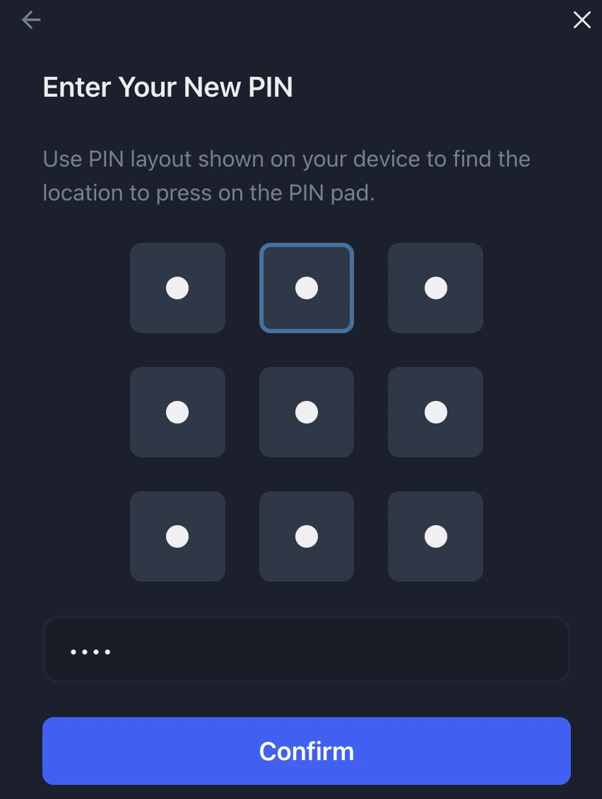 Définir un compte PIN