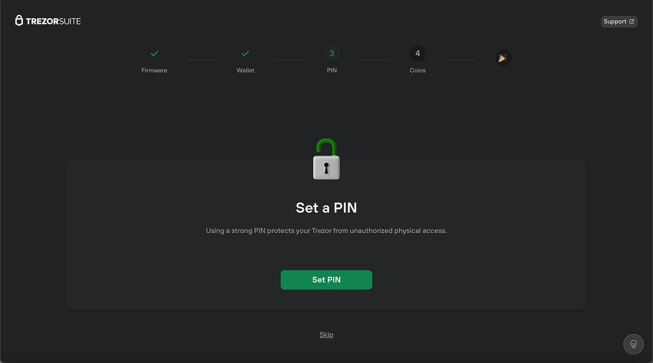 Définir un code PIN