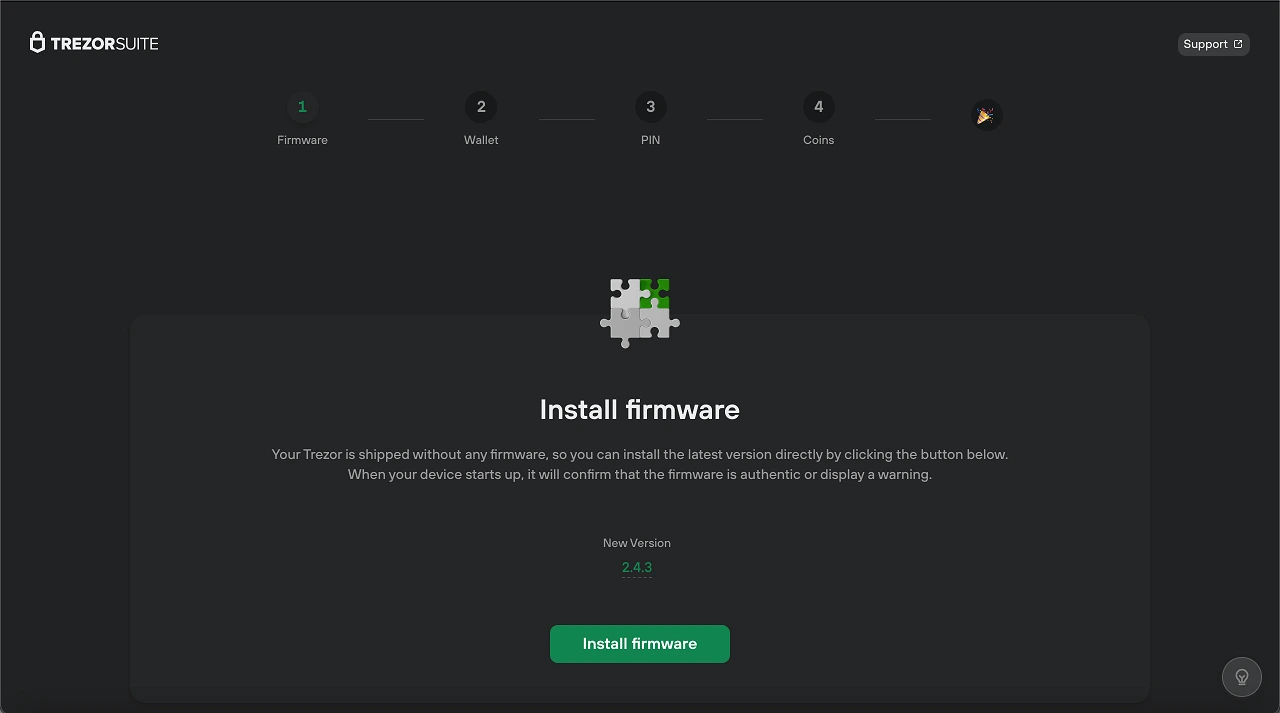 Installation du firmware